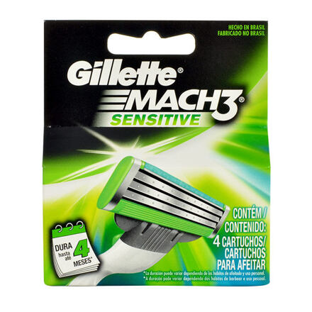 7702018037896 EAN - Gillette Mach3 Turbo Sensitive 4ct (2 Packages ...