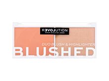 Palette contouring Revolution Relove Colour Play Blushed Duo Blush & Highlighter 5,8 g Queen