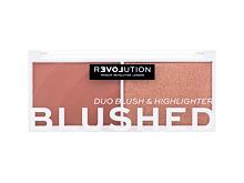Palette contouring Revolution Relove Colour Play Blushed Duo Blush & Highlighter 5,8 g Baby