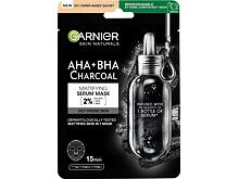 Maschera per il viso Garnier Skin Naturals AHA + BHA Charcoal Mattifying Serum Mask 1 St.