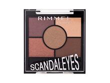 Lidschatten Rimmel London Scandaleyes 5 Pan Eyeshadow Palette 3,8 g 005 Sunset Bronze