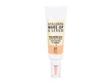 Fondotinta Dermacol Hyaluron Make-Up & Serum 25 g 01 Pale