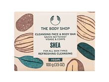 Seife The Body Shop Shea Cleansing Face & Body Bar 100 g