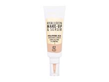 Foundation Dermacol Hyaluron Make-Up & Serum 25 g 02 Nude