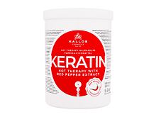 Haarmaske Kallos Cosmetics Keratin Hot Therapy With Red Pepper Extract 1000 ml