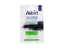 Masque visage Astrid Aqua Biotic Active Charcoal Cleansing Mask 2x8 ml