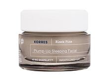 Crema notte per il viso Korres Black Pine Plump-Up Sleeping Facial 40 ml