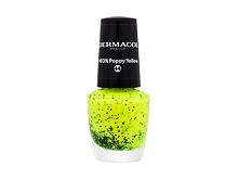 Smalto per le unghie Dermacol Neon 5 ml 44 Poppy Yellow