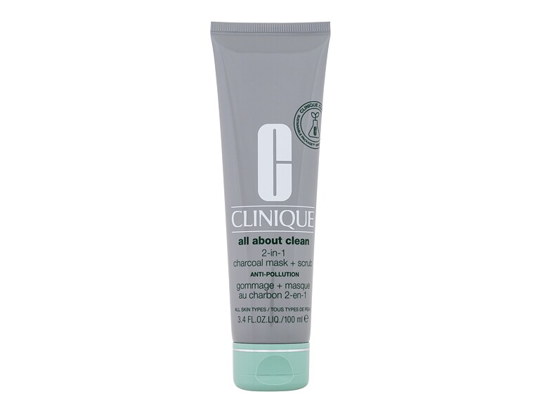 Gesichtsmaske Clinique All About Clean 2-in-1 Charcoal Mask + Scrub 100 ml