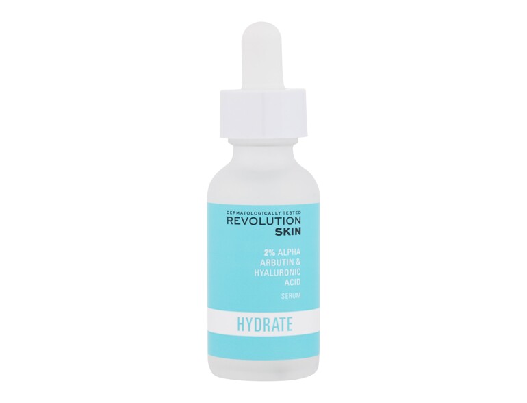 Gesichtsserum Revolution Skincare Hydrate 2% Alpha Arbutin & Hyaluronic Acid Serum 30 ml Beschädigte Schachtel