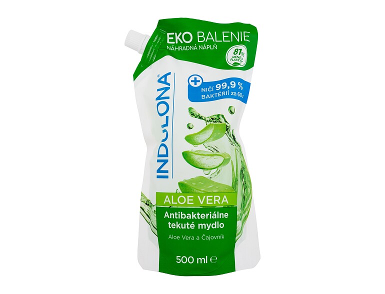 Savon liquide INDULONA Aloe Vera Antibacterial Recharge 500 ml