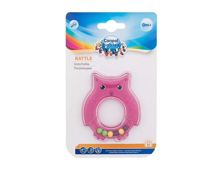 Rassel Canpol babies Rattle Owl Pink 1 St.