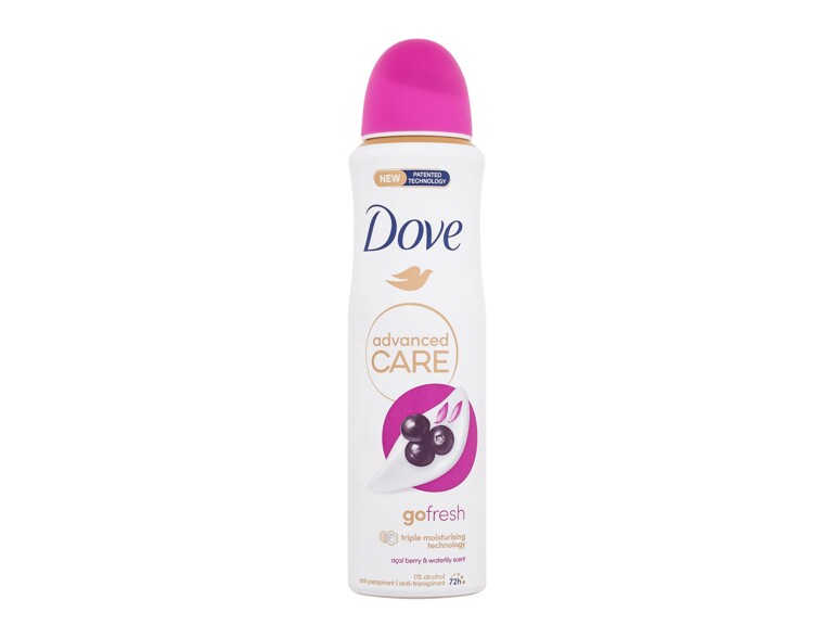 Antiperspirant Dove Advanced Care Go Fresh Acai Berry & Waterlily 72h 150 ml