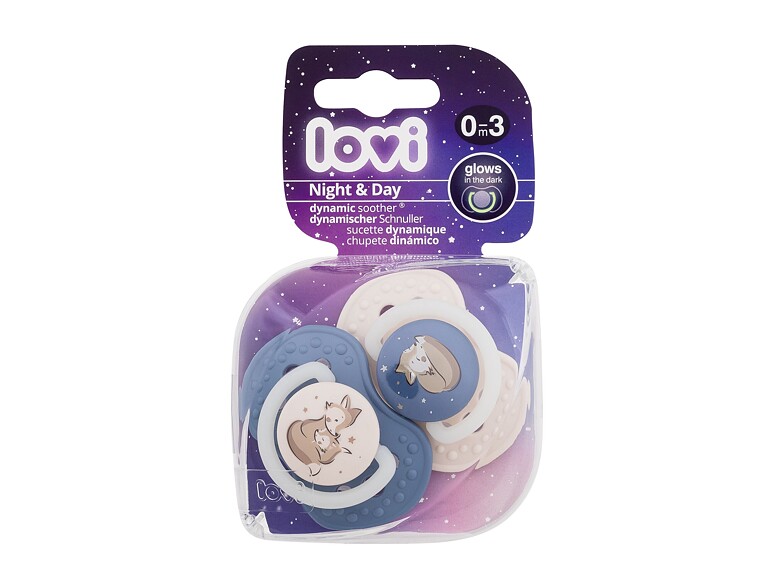 Schnuller LOVI Night & Day Dynamic Soother Boy 0-3m 2 St.