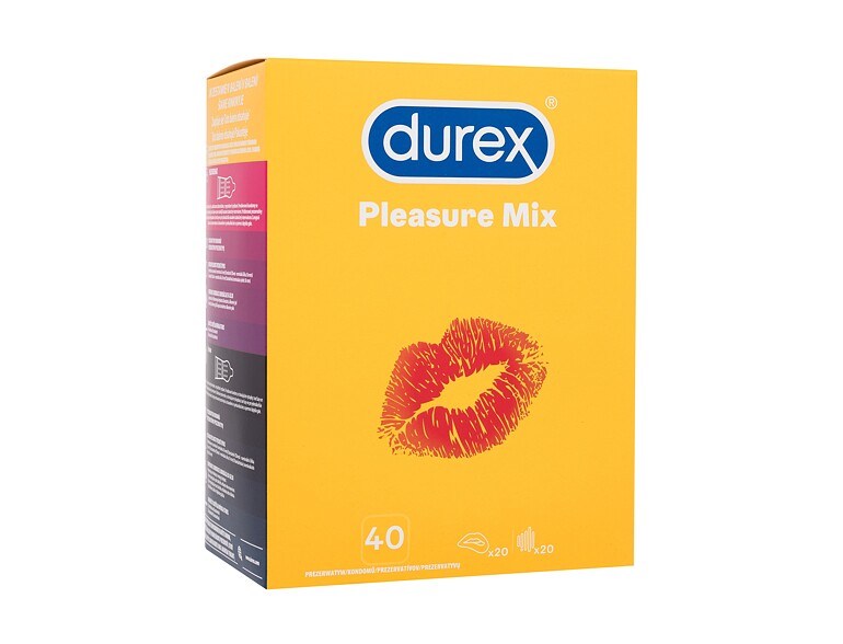 Kondom Durex Pleasure Mix 40 St. Beschädigte Schachtel