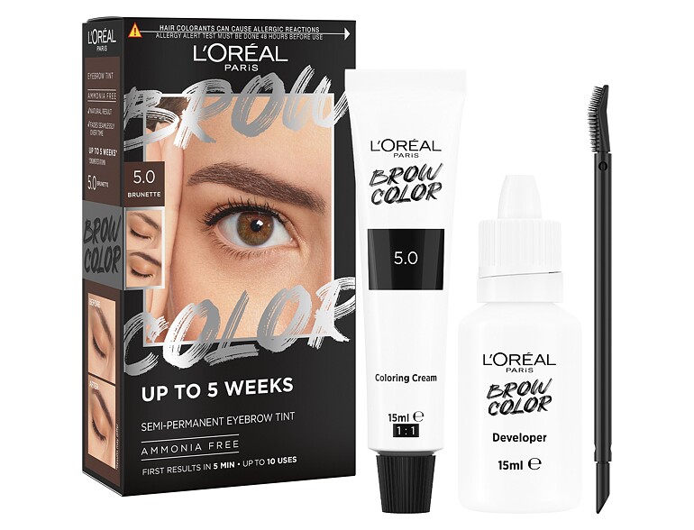 Coloration Sourcils L'Oréal Paris Brow Color Semi-Permanent Eyebrow Tint 1 St. 5.0 Brunette
