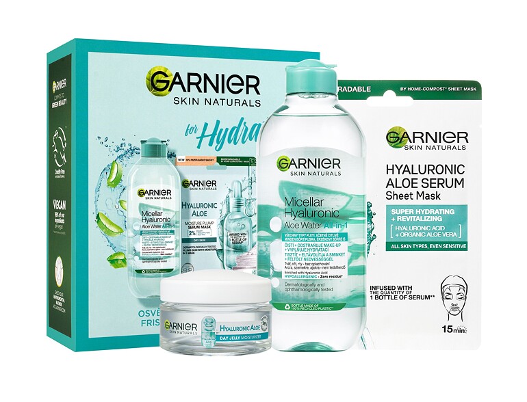 Gesichtsgel Garnier Skin Naturals Hyaluronic Aloe for Hydrating 50 ml Sets