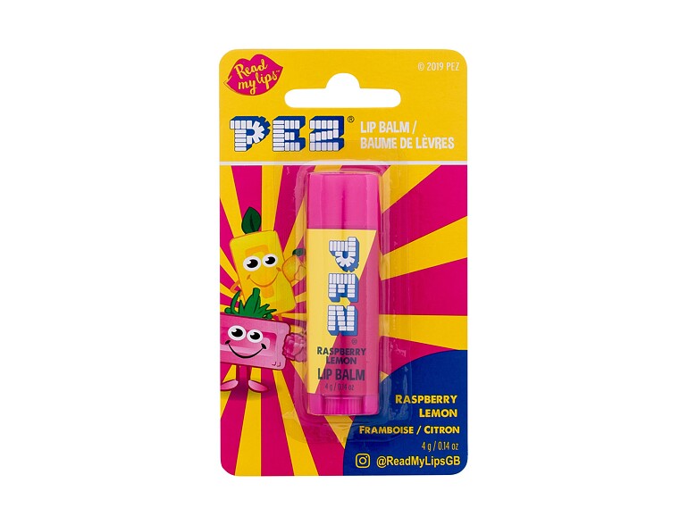 Lippenbalsam Read My Lips PEZ Raspberry Lemon Lip Balm 4 g