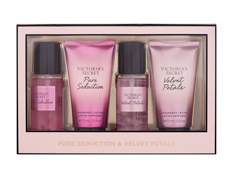 Körperspray Victoria´s Secret Pure Seduction & Velvet Petals 75 ml Beschädigte Schachtel Sets