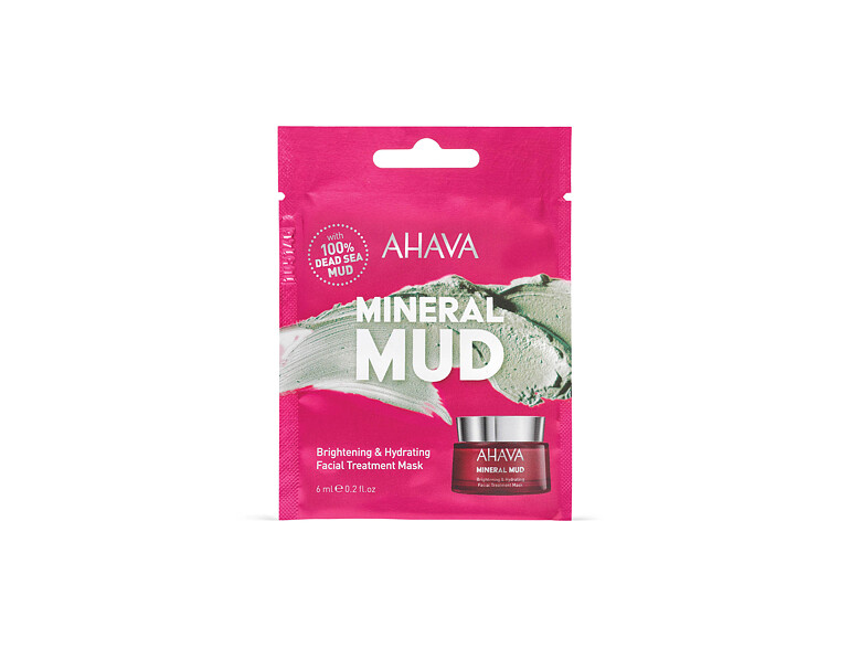 Gesichtsmaske AHAVA Mineral Mud Brightening & Hydrating 6 ml