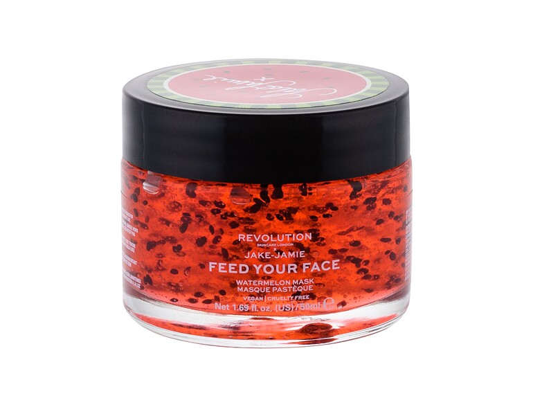 Maschera per il viso Revolution Skincare  X Jake-Jamie Feed Your Face Watermelon Mask 50 ml
