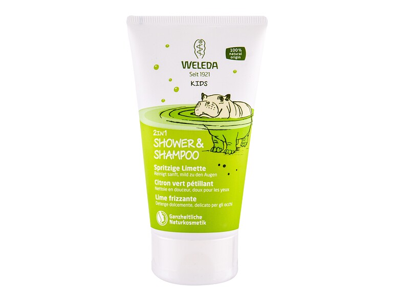 Duschcreme Weleda Kids Lively Lime 2in1 150 ml Beschädigtes Flakon