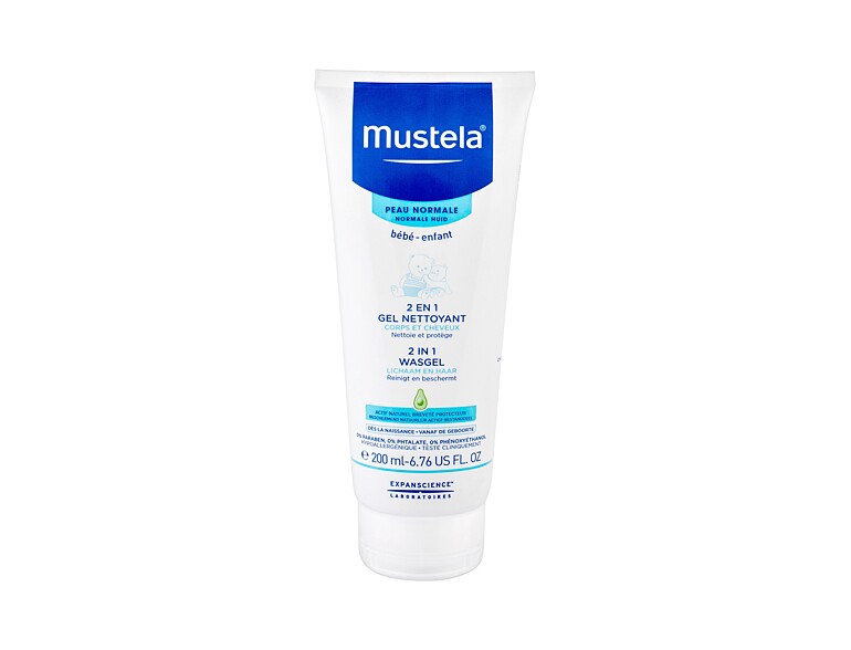 Duschgel Mustela Bébé 2 in 1 Cleansing Gel 200 ml Beschädigtes Flakon