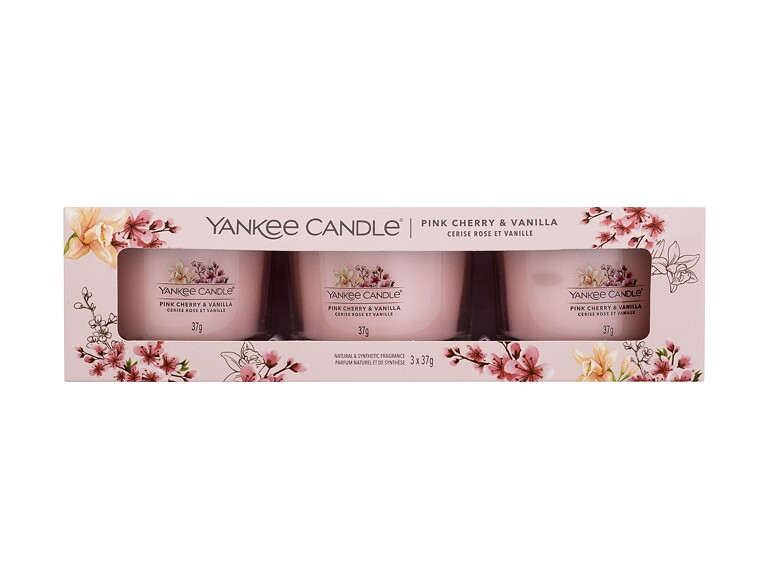 Duftkerze Yankee Candle Pink Cherry & Vanilla 37 g Sets