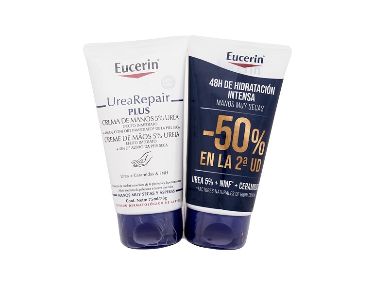 Handcreme  Eucerin UreaRepair Plus 5% Urea Hand Cream Duo 2x75 ml