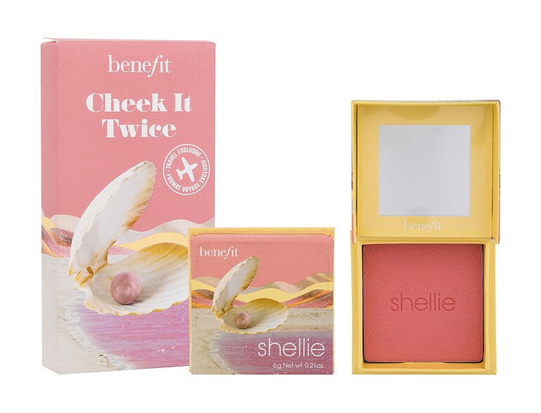 Rouge Benefit Shellie Blush Cheek It Twice 6 g Warm Seashell-Pink Sets