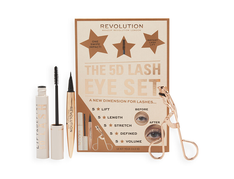 Mascara Makeup Revolution London 5D Lash Eye Set 14 ml Super Black Sets