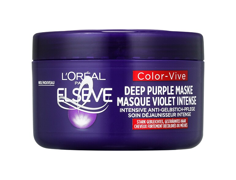 Haarmaske L'Oréal Paris Elseve Color-Vive Deep Purple Mask 250 ml