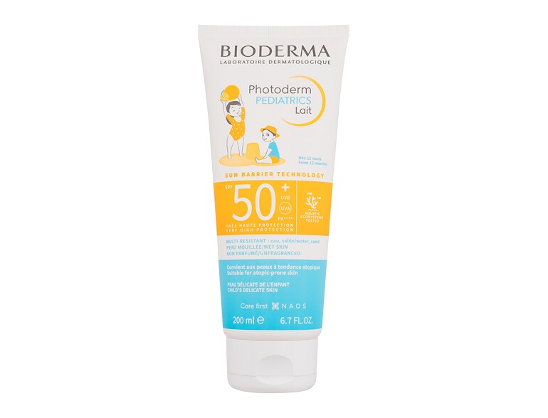 Sonnenschutz BIODERMA Photoderm Pediatrics Lait SPF50+ 200 ml