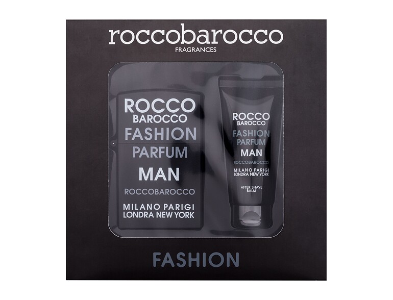 Eau de Toilette Roccobarocco Fashion Man 75 ml Beschädigte Schachtel Sets