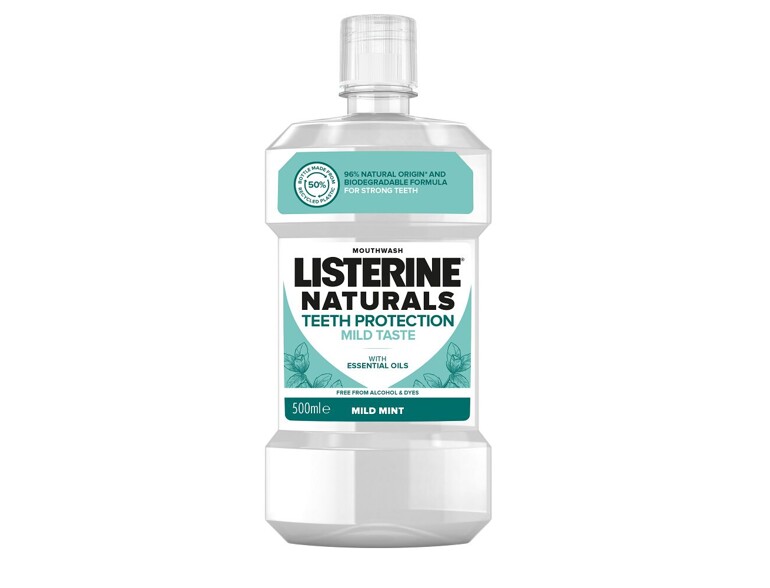 Mundwasser Listerine Naturals Teeth Protection Mild Taste Mouthwash 500 ml