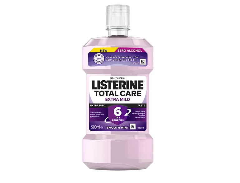 Mundwasser Listerine Total Care Extra Mild Taste Smooth Mint 500 ml