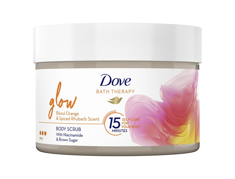 Körperpeeling Dove Bath Therapy Glow Body Scrub 295 ml