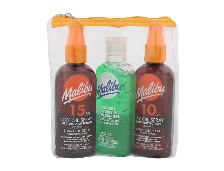 Protezione solare corpo Malibu Dry Oil Spray SPF15 100 ml Sets