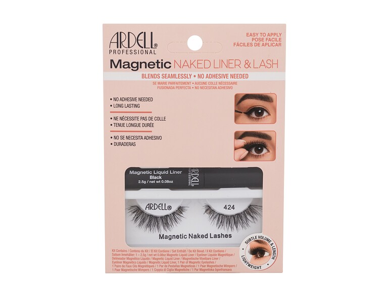 Ciglia finte Ardell Magnetic Naked Lashes 424 1 St. Black Sets