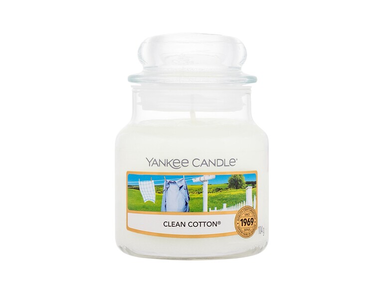 Duftkerze Yankee Candle Clean Cotton 104 g