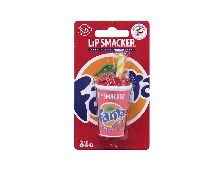 Lippenbalsam Lip Smacker Fanta Cup Strawberry 7,4 g Beschädigte Verpackung