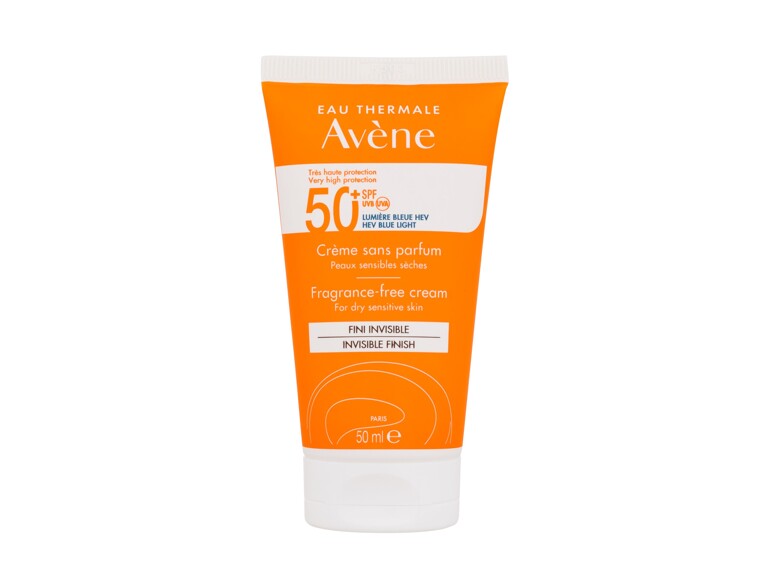 Sonnenschutz fürs Gesicht Avene Sun Cream Invisible Finish Fragrance-Free SPF50+ 50 ml