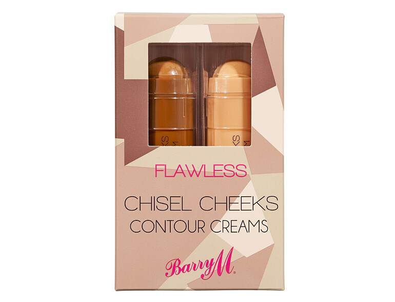 Highlighter Barry M Flawless Chisel Cheeks Contour Creams 5 g Beschädigte Schachtel Sets