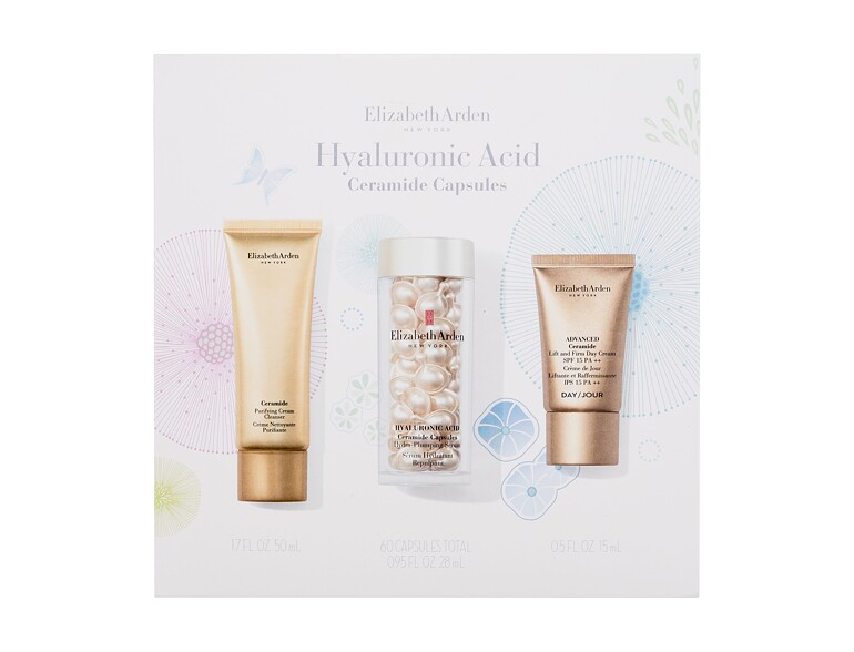 Gesichtsserum Elizabeth Arden Ceramide Hyaluronic Acid Capsules Hydra-Plumping Serum 60 St. Sets