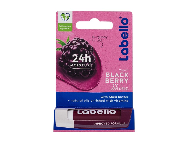 Lippenbalsam Labello Blackberry Shine 24h Moisture Lip Balm 4,8 g Beschädigte Verpackung