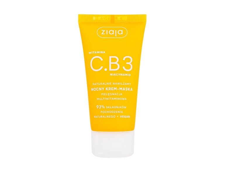 Crème de nuit Ziaja Vitamin C.B3 Niacinamide Night Cream-Mask 50 ml