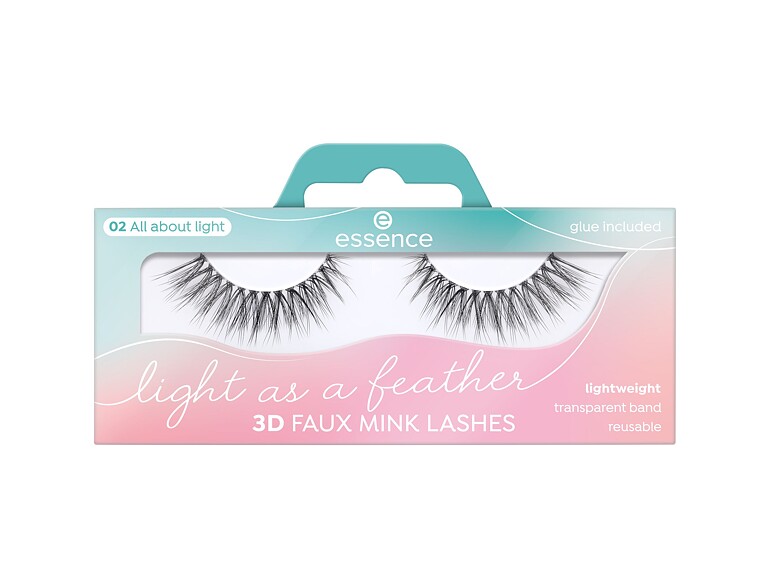 Ciglia finte Essence Light As A Feather 3D Faux Mink 02 All About Light 1 St.