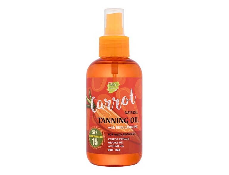 Sonnenschutz Vivaco Bio Carrot Tanning Oil SPF15 150 ml