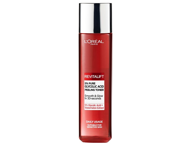 Gesichtswasser und Spray L'Oréal Paris Revitalift 5% Pure Glycolic Acid Peeling Toner 180 ml