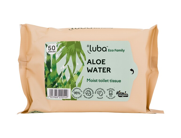 Feuchtes Toilettenparier Luba Eco Family Aloe Water 50 St.